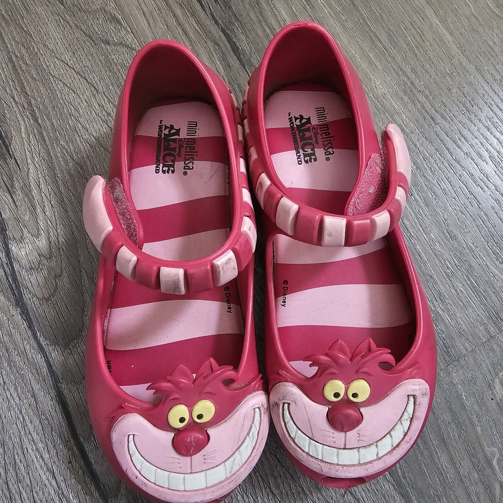 Mini Melissa Pink and Light Pink Cheshire Cat Mary Jane Sandals